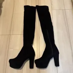 【美品】Newlyme（ニューリーミー） ブラック ロングブーツ