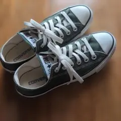 24cm コンバースオールスター グリーン ローカット