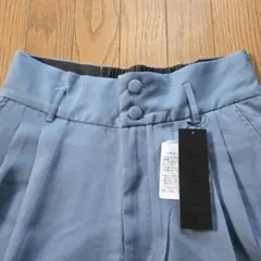 【新品未使用】 NO ID. ハイウエストタックバギーPT ブルーグレーのサムネイル