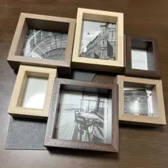 未使用⭐️木製 マルチフォトフレーム 写真