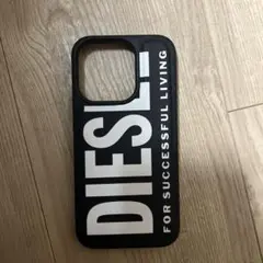 DIESEL iPhone15Proケース ブラック