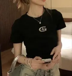 SpRay スプレイ　メタルプリント半袖Tシャツ