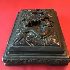 麒麟彫刻 大型硯 約4kg 唐物 中国美術 書道具 祖父収集品 - メルカリ