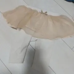 petit main チュール付きレギンス 70