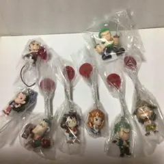 ワンピース ミニフィギュア ストラップ 7点セット
