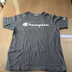 Champion 黒 Tシャツ ロゴ入りネイビーSサイズ