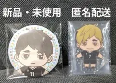 ハイキュー!!　宮侑　宮治　セガラッキーくじ　クリアスタンド　缶バッジ