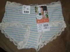 【新品】ATSUGIストライプ柄レース付きショーツ