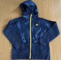 【adidas】キッズスウェットパーカー　フード付きジャケット130cm