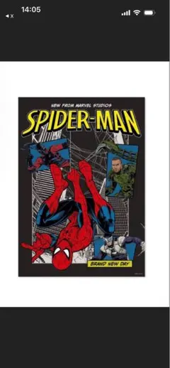 スパイダーマンブランドニューデイ フィギュアカードホルダー&ポスターセット