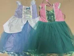 ディズニープリンセス 子供用ドレスセット アリエル シンデレラ