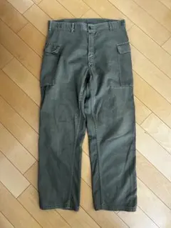 希少】60s usarmy 後染め ベイカーパンツ ファティーグ 米軍実物 