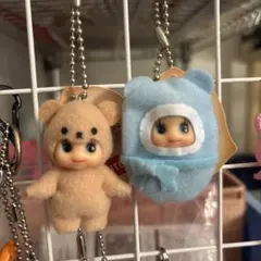 コムチュームキューピー　おくるみ　くま　2点セット