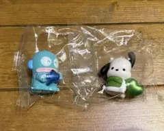 サンリオ　きらめきバルーンフィギュア ポチャッコ・ハンギョドン