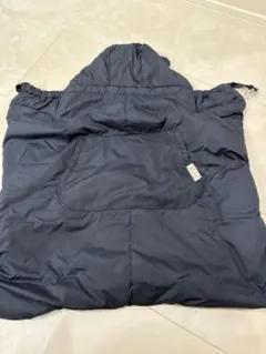 抱っこ紐用カバー ネイビー 耳付き　ケープ