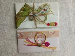 ご祝儀袋 伝統的和風デザイン 2点セット