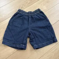 GU デニムハーフパンツ 130cm