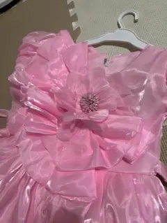 キッズドレス ピンク 花モチーフ 発表会