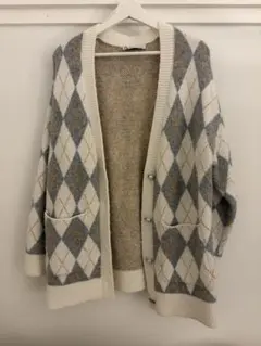 アーガイル模様カーディガン/ZARA