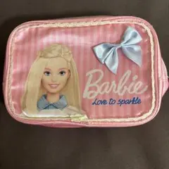 Barbie ポーチ Love to sparkle バービー　ピンク　かわいい