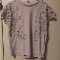 アストリアオディールASTORIA ODIER レース切り替えTシャツラベンダーのサムネイル
