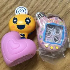 たまごっち シャカシャカチャーム ピンク、ライトマスコット 2点セット