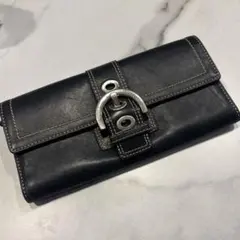 y2k 00s coach soho wallet Black leather