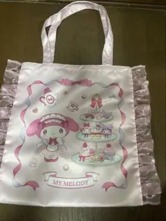 マイメロディ フリル付きトートバッグ