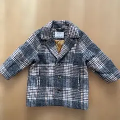 ZARA チェック柄コート 100cm