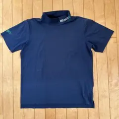 BEAMS GOLF モックネックシャツ ネイビー サイズＬのサムネイル