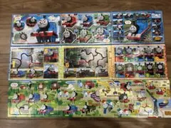 【トーマス】【パズル】3連セットを3つ　【収納袋1個付き】のサムネイル