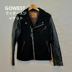 GoeWest ART OF BLUE ダブルライダースジャケット