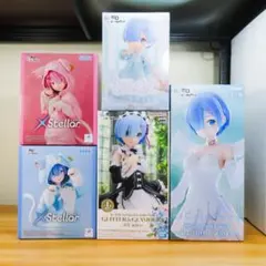 送料無料 リゼロ Furyu レム ラム フィギュア メロドール セット