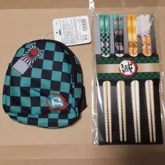 新品　鬼滅の刃　ミニポーチ&お箸セット