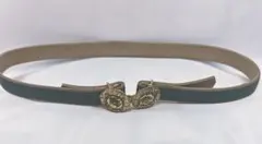 ベルト　レディース　グリーン　レトロ