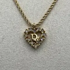 美品 Dior CDロゴ ハート ネックレス Germany刻印 ゴールド - メルカリ
