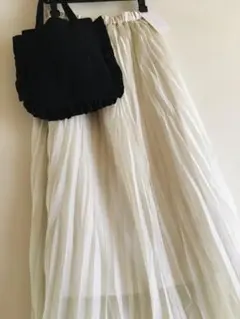 AMERICAN HOLIC ロングスカート フレア 白ホワイトベージュ　M〜L