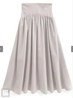 グレイル　GRL　フレアロングスカート グレー