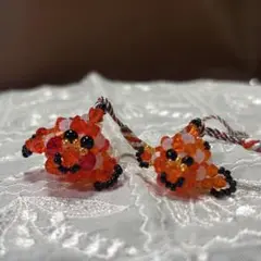 ビーズ　ハンドメイド　金魚