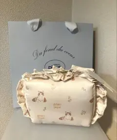 ジェラートピケ　猫　キャット柄　ポーチ　新品未使用