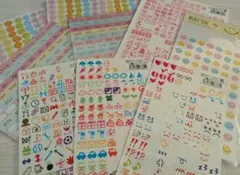 【平成レトロ】絵文字顔文字シールセット　当時物　スケジュール　ひらがなカタカナ