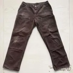 Carhartt ダブルニー 茶ダック W34