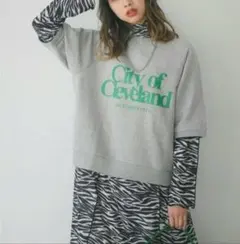 PAGEBOYLIM ハンソデラグランスウェット　半袖トレーナー