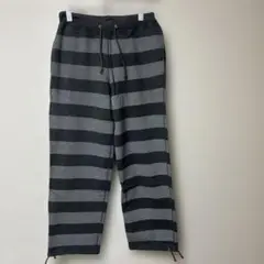 realmad HECTIC ボーダースウェットパンツ グレー