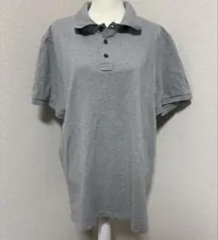 【美品】バナナリパブリック フィッテッドポロシャツ グレー XL ストレッチのサムネイル