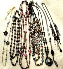★ジャンクアクセまとめ売り★カラフルビーズネックレスセット
