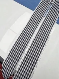 슈레이스 슈즈 레이스 스니커즈 큐트 체크 발레 코어 블랙 130cm