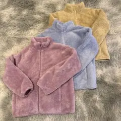 UNIQLOキッズ　ファーリーフリース 3枚セット　ジャケット　140