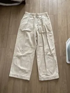 LOWRYS FARM コーデュロイパンツ アイボリー