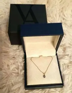 【vaヴァンドーム青山】ネックレス♡タンザナイト＆ダイヤ K10※箱なし減額可能